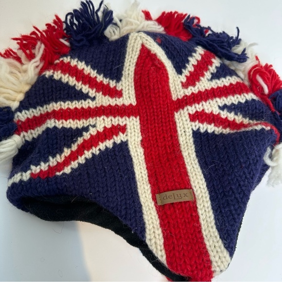 Vintage 90s handmade knit UK punk Mohawk hat - Picture 3 of 9